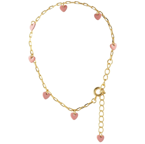 Love U Bracelet Golden Plated - Burnt Coral  - Image 1