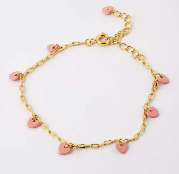 Love U Bracelet Golden Plated - Burnt Coral  - Image 3