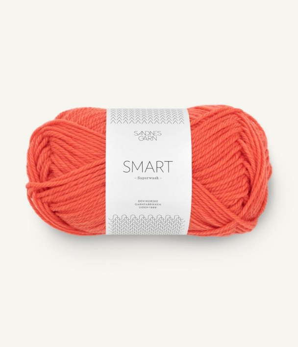 Smart 3817 Oransj Flamme  - Sandnes Garn - Image 1