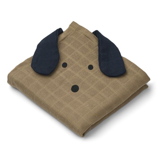 Liewood | Hannah Muslin Klut 2-pk - Dog/Oat Mix