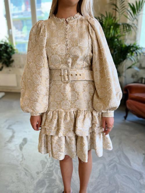 Brocade Belted Dress - Vintage 