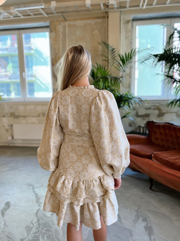 Brocade Belted Dress - Vintage  - Image 2