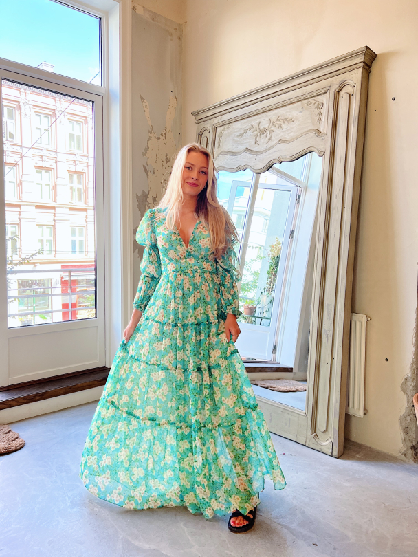Chiffon Maxi Dress - New York Blossom  - Image 2