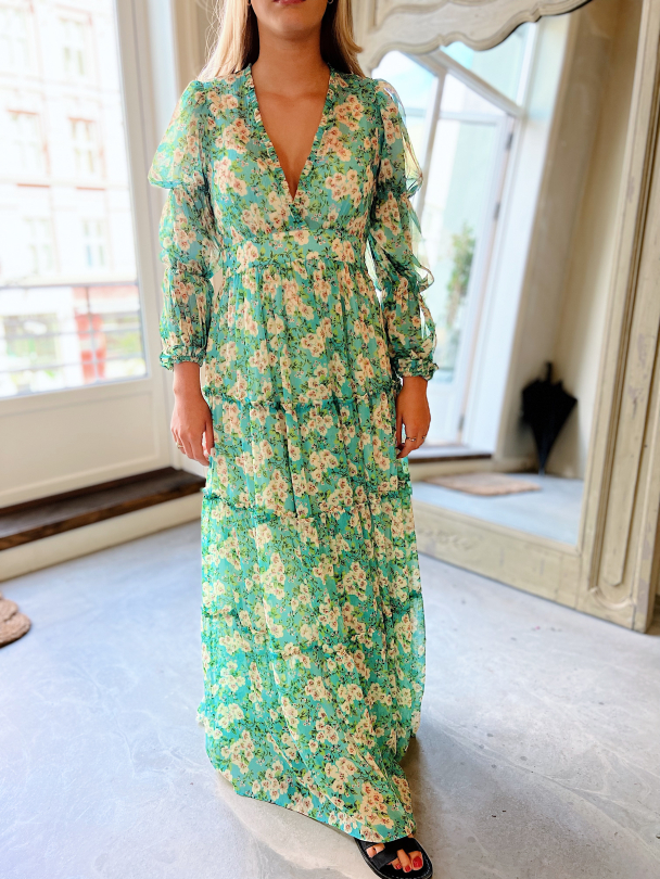 Chiffon Maxi Dress - New York Blossom  - Image 1