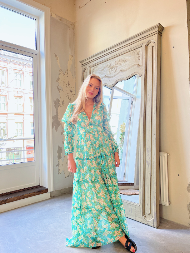 Chiffon Maxi Dress - New York Blossom  - Image 4