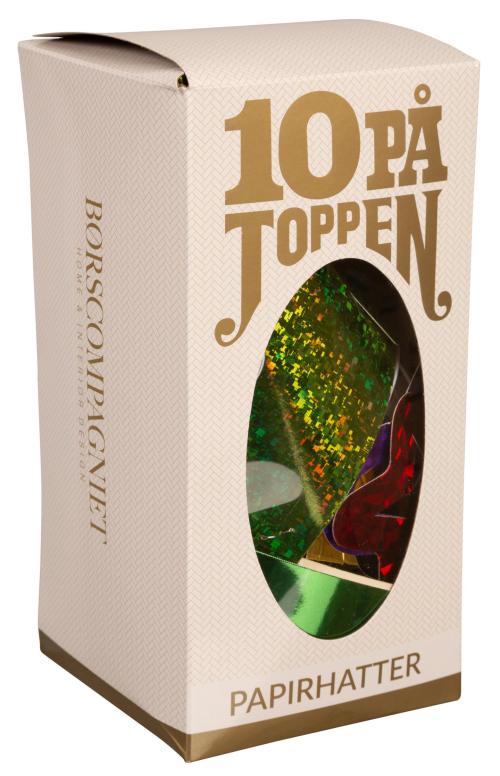 10 på toppen - party hatter - 10 pk
