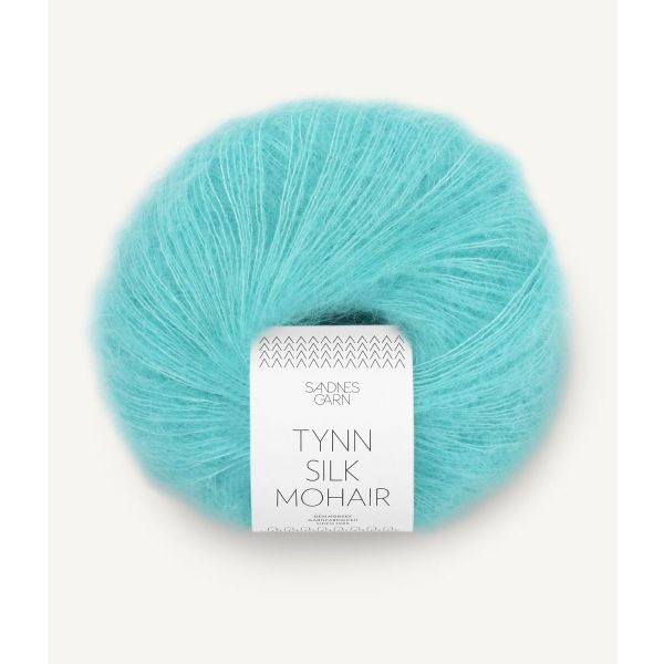 Tynn Silk Mohair 7213 Blå Turkis - Sandnes Garn