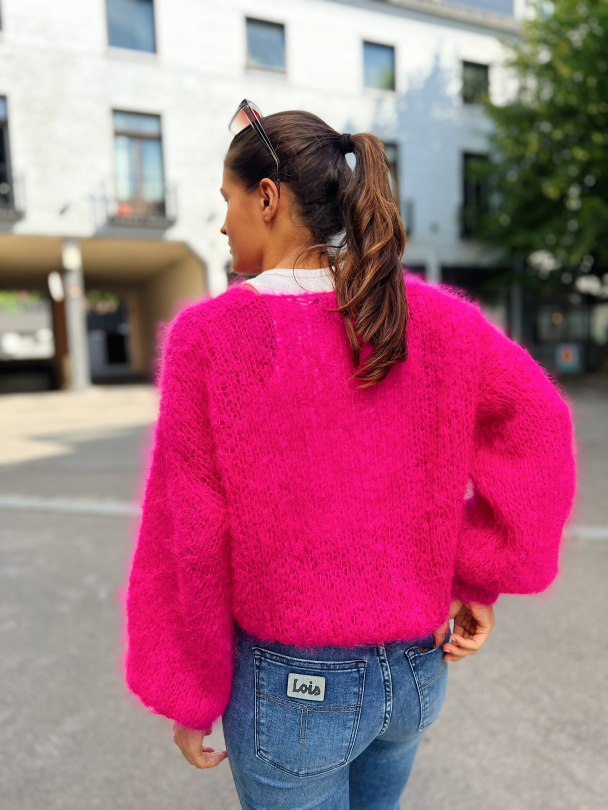 Milana Mohair Knit - Neon Pink  - Image 3