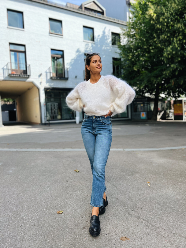 Milana Mohair Knit - White - Image 4