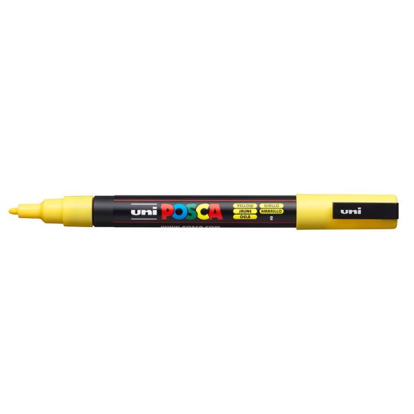 Uni POSCA PC-3M – Fine 0,9-1,3mm – 2 Yellow