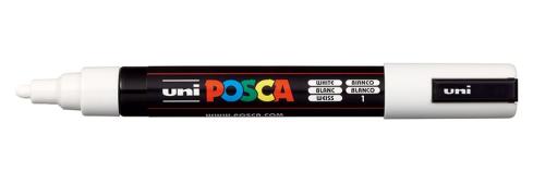 Uni POSCA PC-5M – Medium 1,8-2,5mm – 1 White