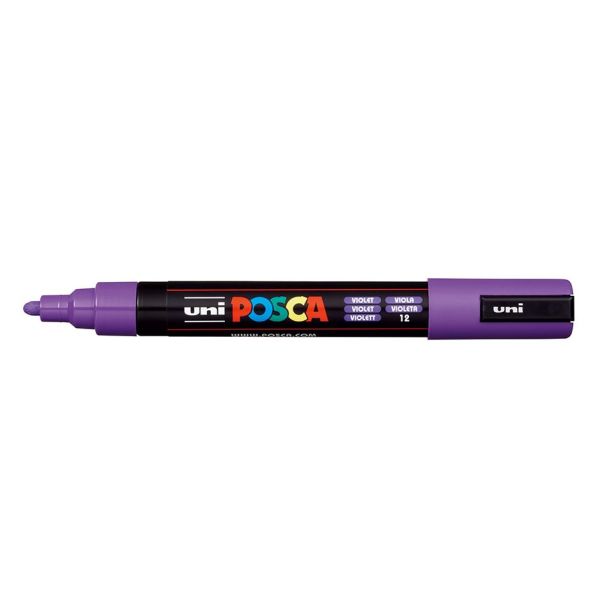 Uni POSCA PC-5M – Medium 1,8-2,5mm – 12 Violet