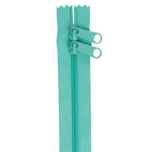 Glidelås turquoise  30 inch