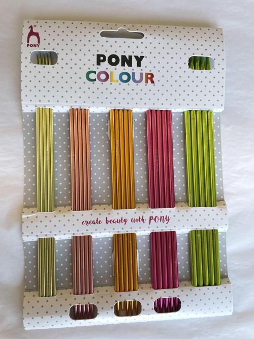 Pony strømpepinne sett - color