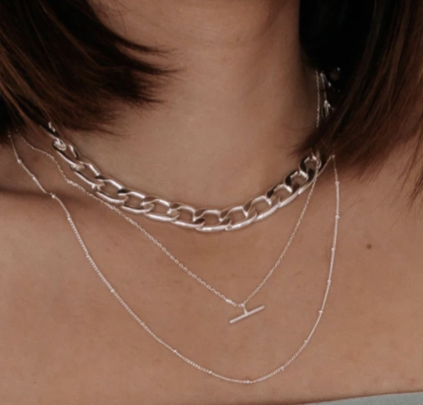 ORELIA Satellite Chain Necklace - Image 2