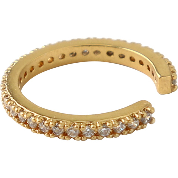 ORELIA Fine Pave Ear Cuff - Image 2