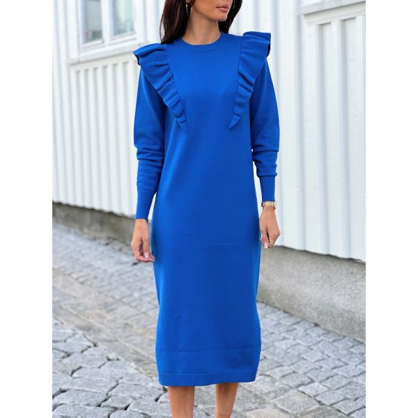 Hello Midi Knit Dress - Nautical Blue