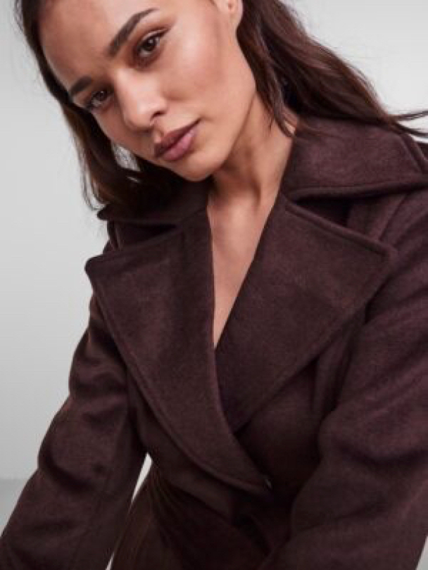 Y.A.S Doria Long Wool Coat - Image 2