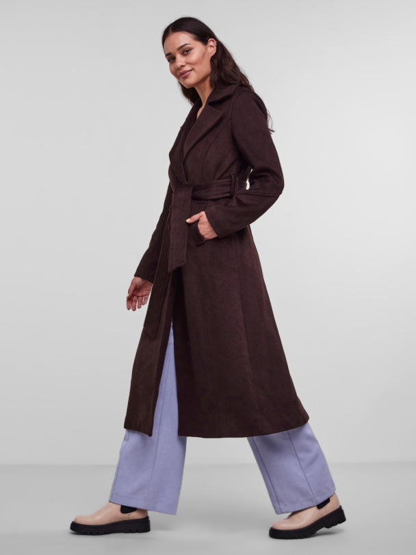 Y.A.S Doria Long Wool Coat - Image 5