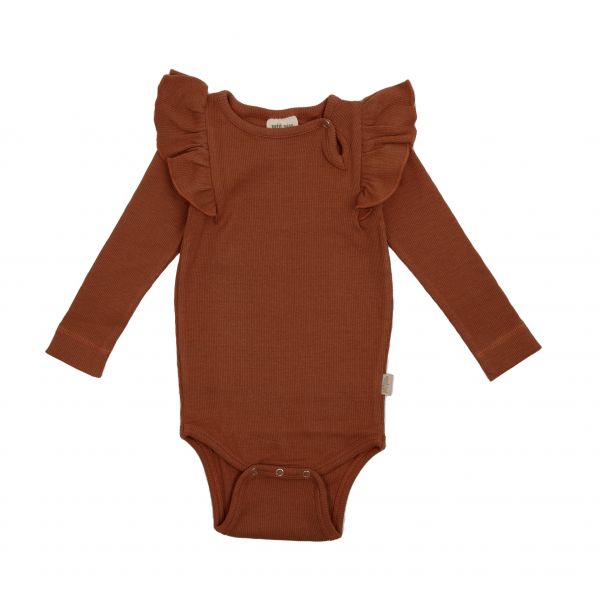 Body med volang - Copper Brown
