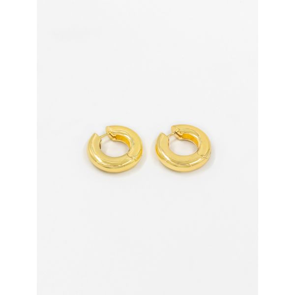 Chunky Dome Hoops Gold