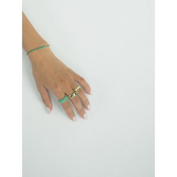 Mini Diamond Bracelet Emerald