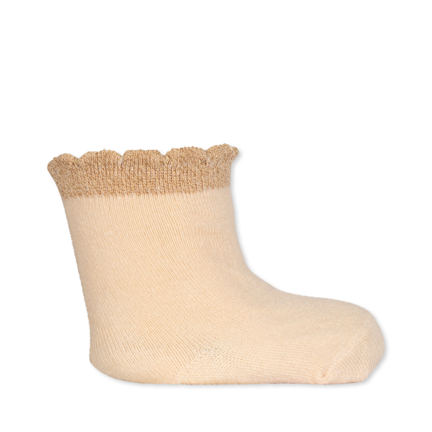 Socks Lurex 2-pk - Mon Cherie/Shifting Sand - Image 2