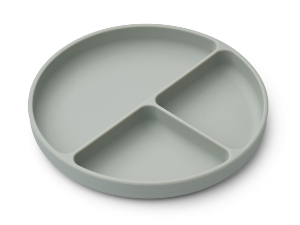 Liewood | Frodo Divider Plate Mr Bear - Faune Green/Dove Blue - Image 2