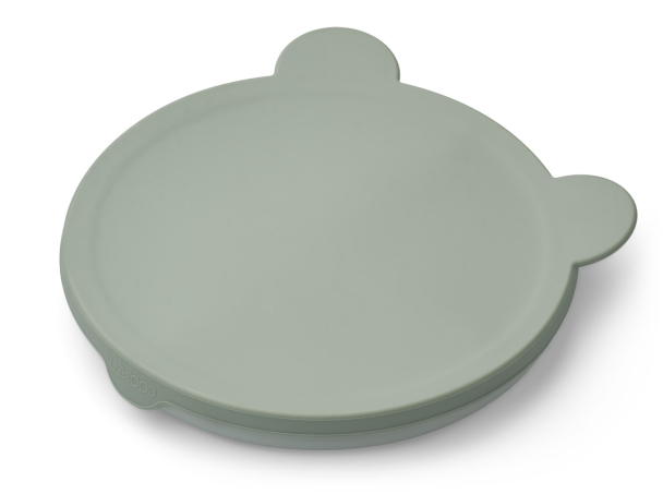 Liewood | Frodo Divider Plate Mr Bear - Faune Green/Dove Blue - Image 4