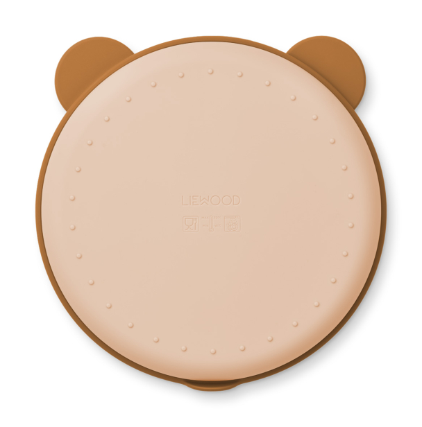 LIEWOOD - FRODO DIVIDER PLATE MR BEAR MUSTARD/TUSCANY ROSE - Image 2