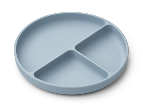 Liewood | Frodo Divider Plate Mr Bear - Whale Blue/Sea Blue - Image 3