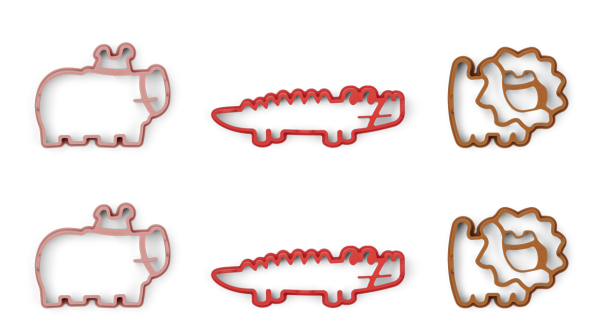 Karina Pancake Shape Set - Safari/Dusty Raspberry Multi Mix - Image 1