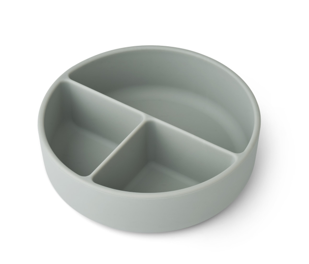 Liewood | Rosie Divider Bowl Mr Bear - Faune Green/Dove Blue - Image 1