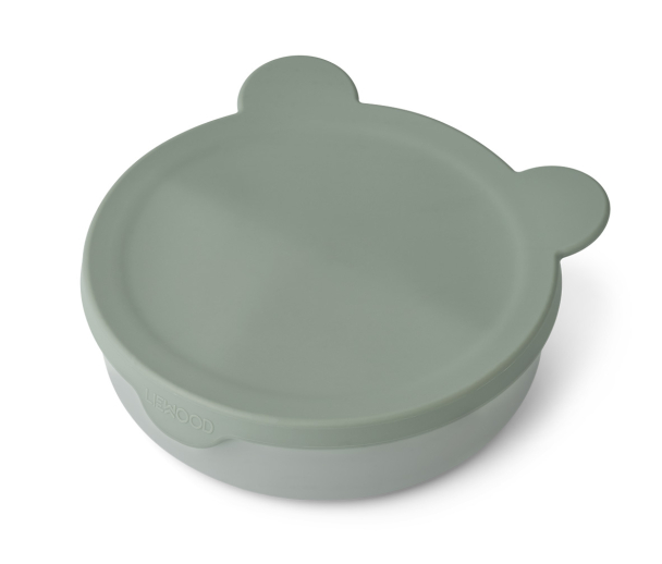 Liewood | Rosie Divider Bowl Mr Bear - Faune Green/Dove Blue - Image 2