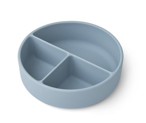 Liewood | Rosie Divider Bowl Mr Bear - Whale Blue/Sea Blue