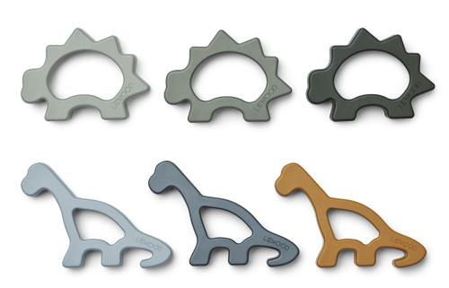Liewood | Svend Kakeformer 6-pk - Dino Faune Green Mix