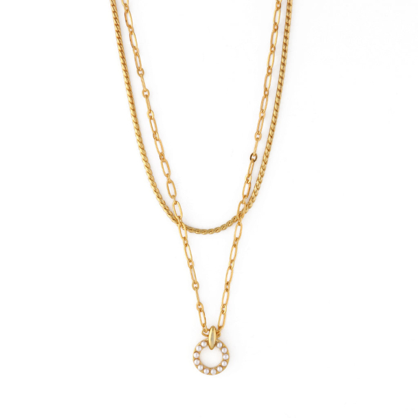 ORELIA Pearl Open Circle - Image 1