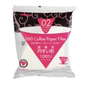 Hario papirfilter for håndbrygger V60 02 100 stk