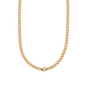 ORELIA Crystal Chain Necklace