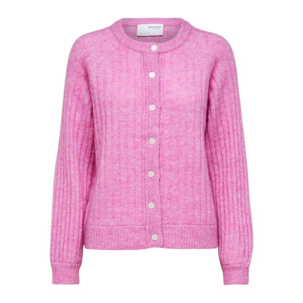 Mola Pink Cardigan Knit