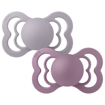 BIBS | Supreme Silikon 2-pk - Fossil Grey/Mauve