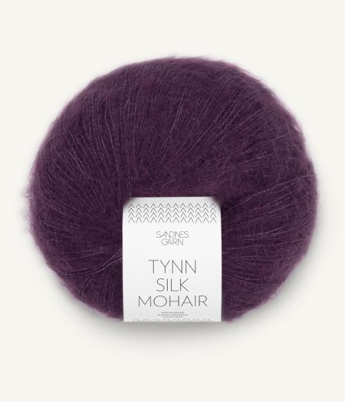 Tynn Silk Mohair 4672 Bjørnebærsaft - Sandnes Garn