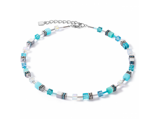 GEOCUBE Necklace Iconic Joyful Colours Turquoise