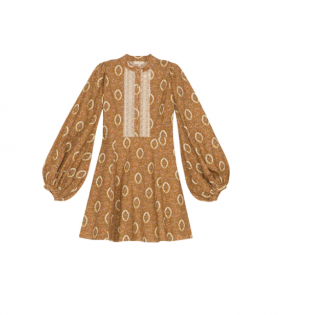 Winter Cotton 50 s Dress -Paisley - Image 3