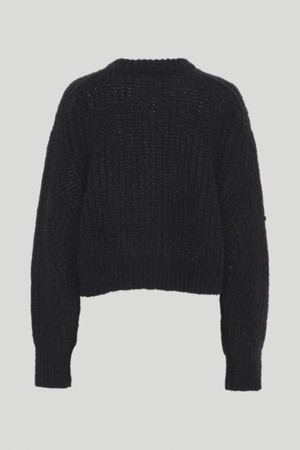 Short Logo Knit Sweat Black   - Image 2