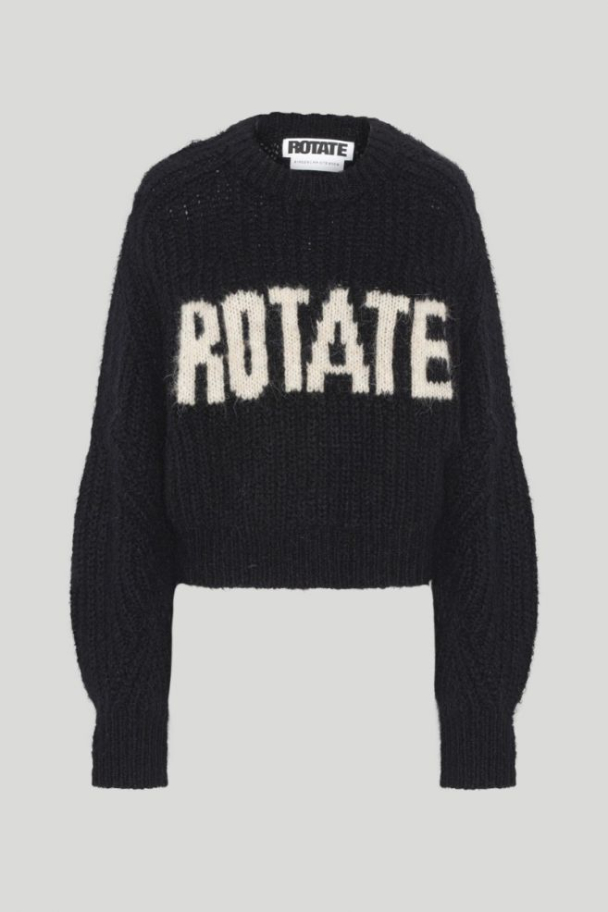 Short Logo Knit Sweat Black   - Image 3