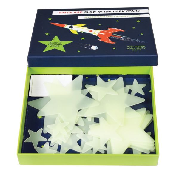 Glow in the dark-stjerner - Space Age
