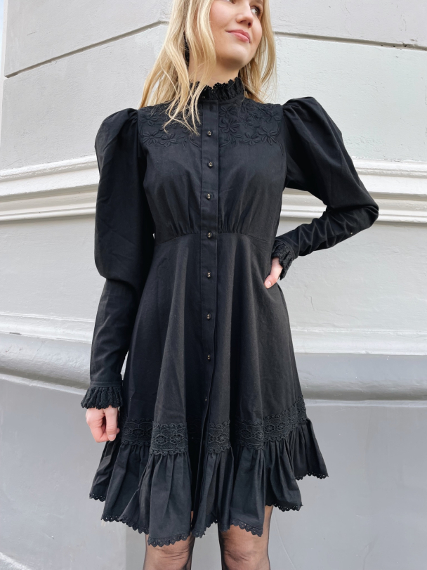 Winter cotton Button Down - Black - Image 1