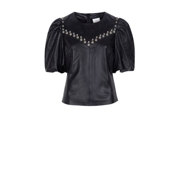 CLYDE STUDS LEATHER TOP
