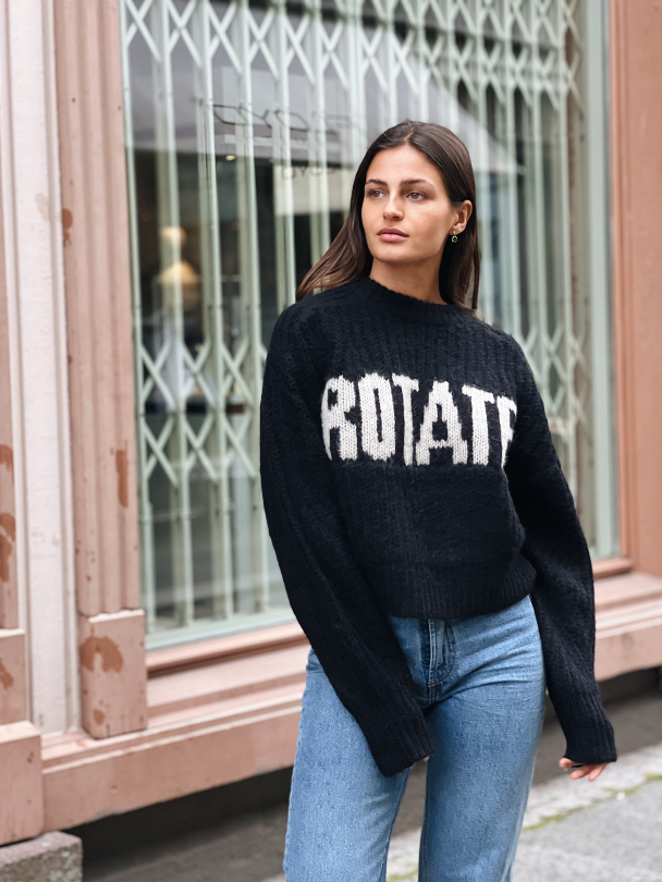 Short Logo Knit Sweat Black   - Image 6